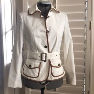 White Burberry spring jacket